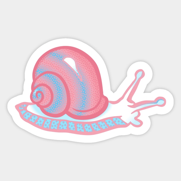Trans Pride Snail Sticker by VernenInk